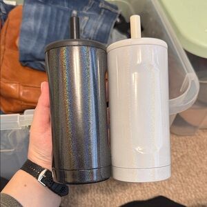 BRUMATE Holographic Black and White Tumbler Set